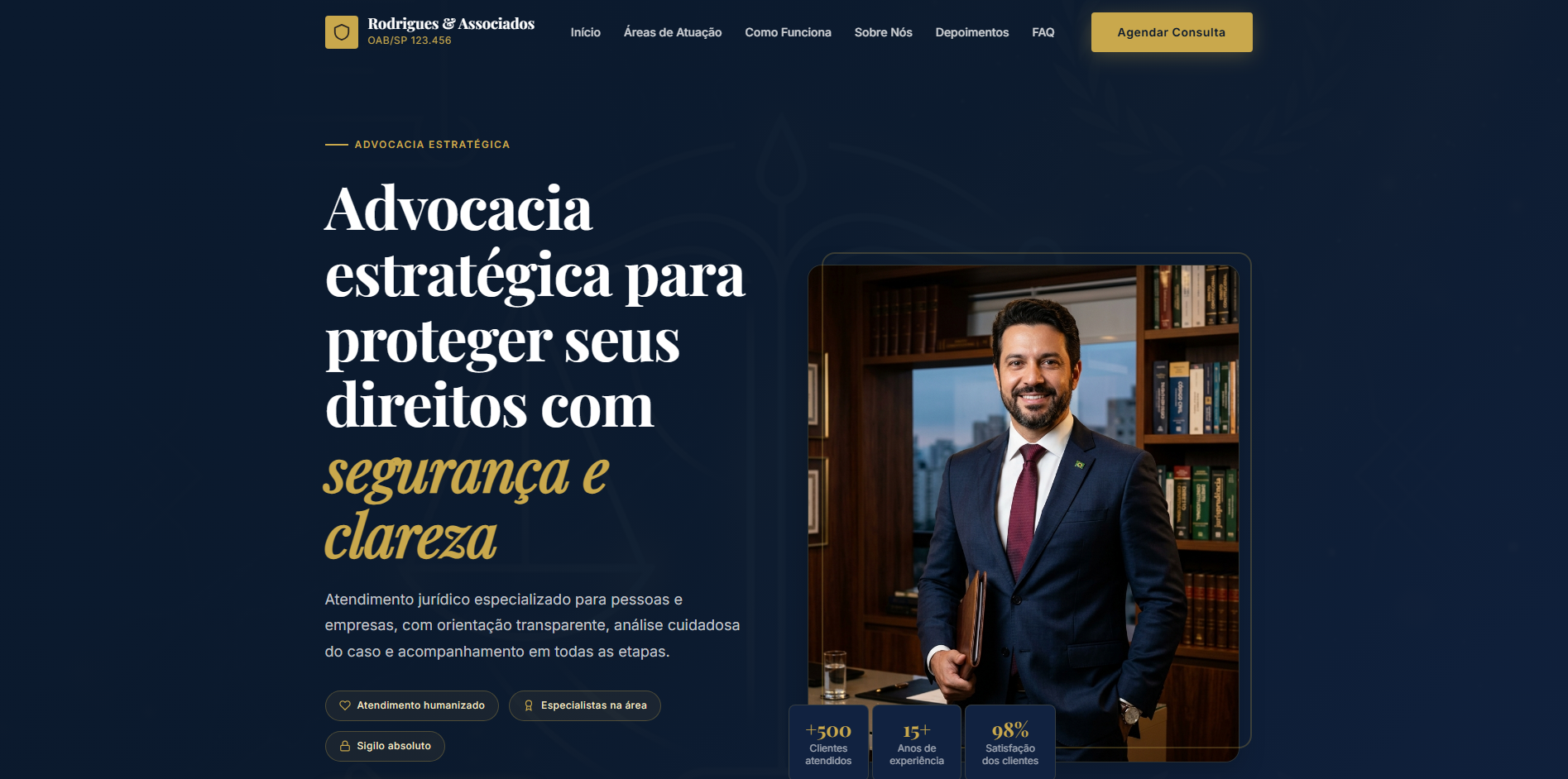 Advocacia - Site Jurídico