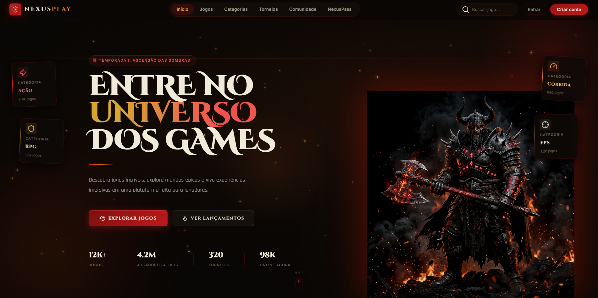 Jogos - Site de Games